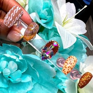 Medium Coffin Press-ons.